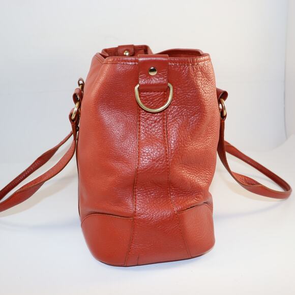 Vintage Chloé Large Burnt Orange Leather Tote - Picture 4 of 9